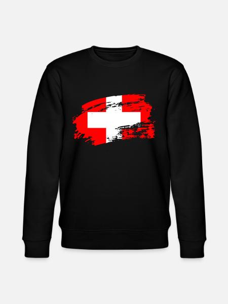 switzerland switzerland - Stanley/Stella CHANGER Unisex Organic Sweatshirt - black