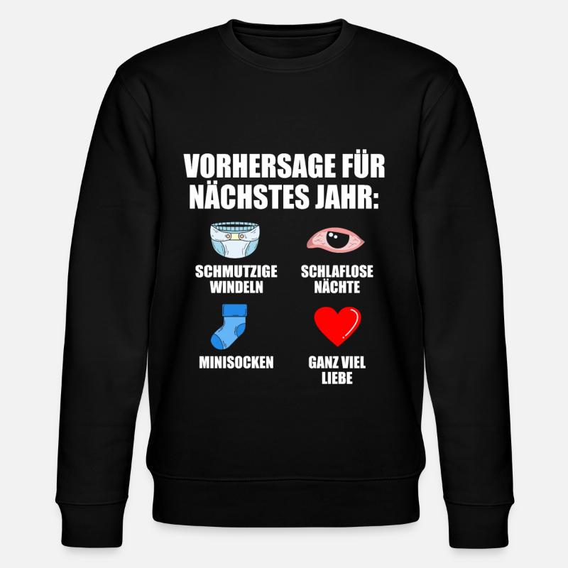 Werdender Vater - Stanley/Stella Unisex Bio-Sweatshirt CHANGER  - Schwarz