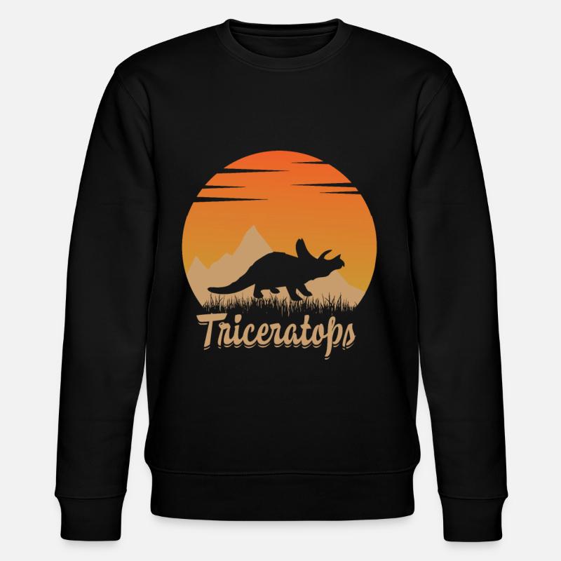 Triceratops dans la nature - Sweat bio CHANGER Stanley/Stella Unisexe - noir