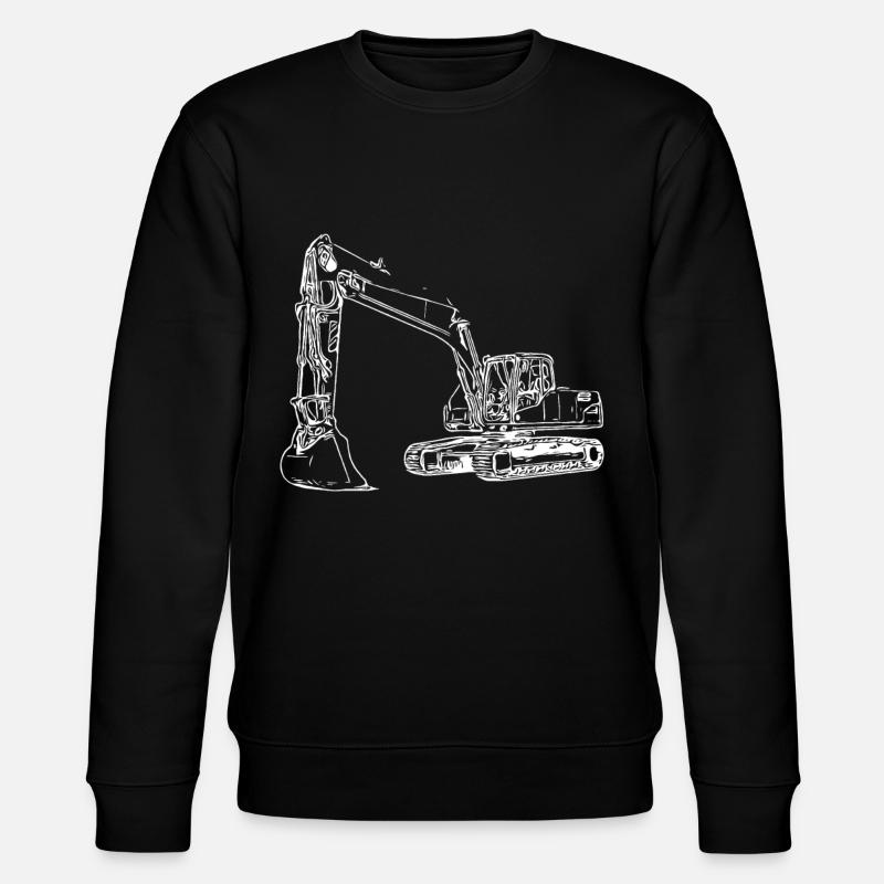 Machine de construction de dragage - Sweat bio CHANGER Stanley/Stella Unisexe - noir