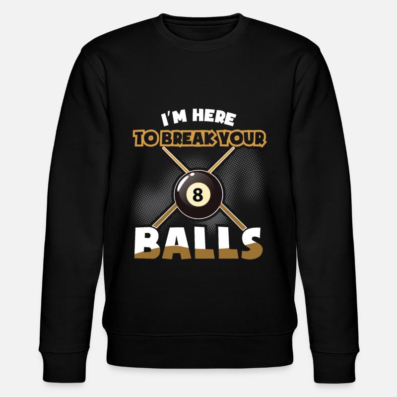 Billard Queue - Billard - Sweat bio CHANGER Stanley/Stella Unisexe - noir