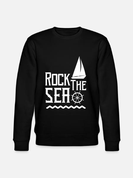 Segelboot - Stanley/Stella Unisex Bio-Sweatshirt CHANGER  - Schwarz