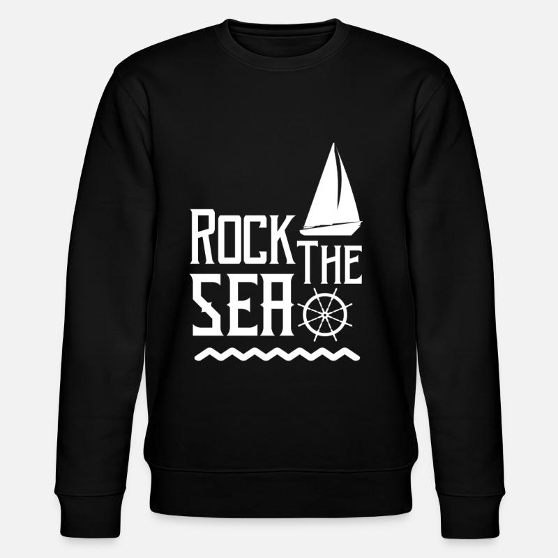 Segelboot - Stanley/Stella Unisex Bio-Sweatshirt CHANGER  - Schwarz
