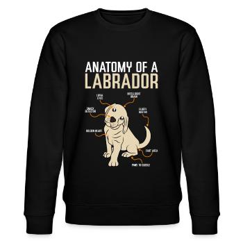 Labrador d'anatomie - Sweat bio CHANGER Stanley/Stella Unisexe - noir - Devant - Nik (191cm) & Marisol (170cm)