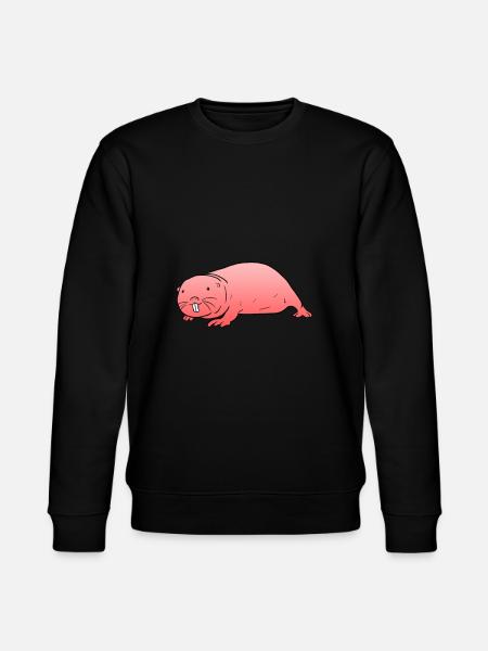 Naakte molrat - Stanley/Stella Uniseks bio-sweatshirt CHANGER  - zwart