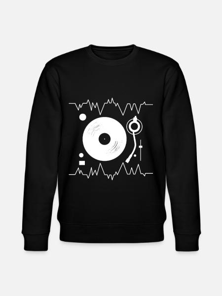 DJ Mixer Heartbeat - Stanley/Stella CHANGER Unisex Organic Sweatshirt - black