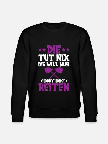 Hobby Horsing Steckenpferd Geschenkidee - Stanley/Stella Unisex Bio-Sweatshirt CHANGER - Schwarz