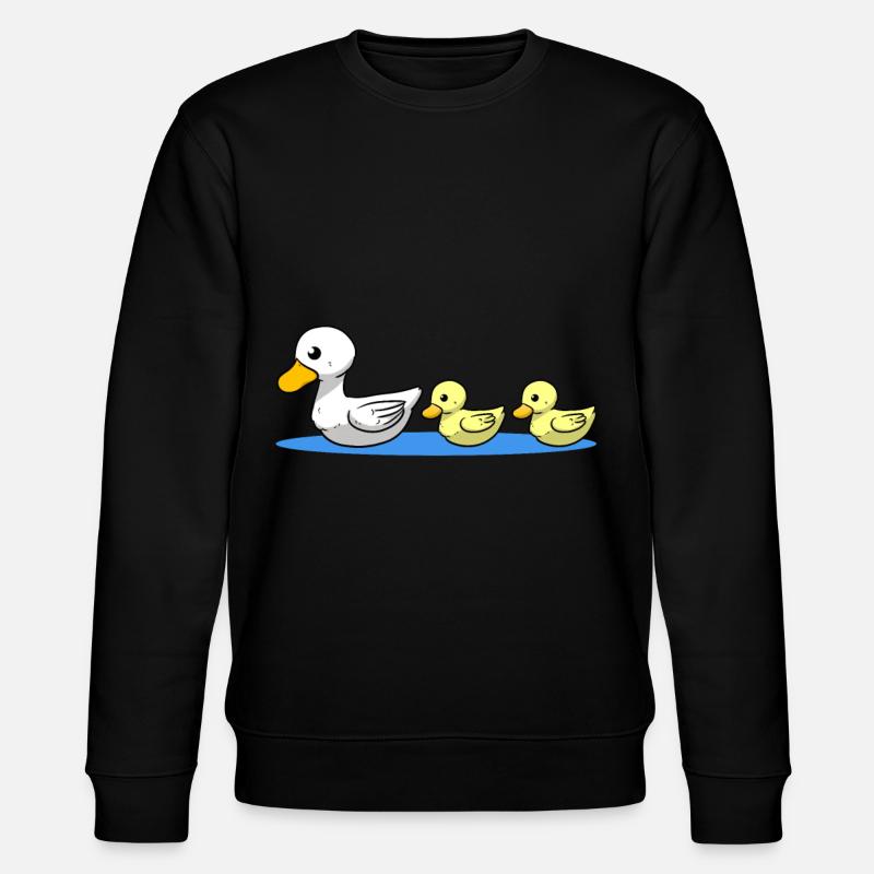 Famille de canards - Sweat bio CHANGER Stanley/Stella Unisexe - noir