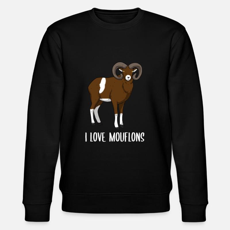 Mouflon - Stanley/Stella CHANGER Unisex Organic Sweatshirt - black