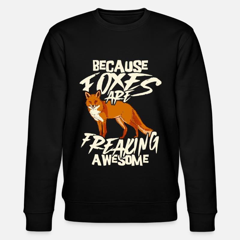 Fox - Stanley/Stella CHANGER Unisex Organic Sweatshirt - black