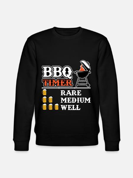 Grilling Grilling Timer Grilling Gift - Stanley/Stella CHANGER Unisex Organic Sweatshirt - black