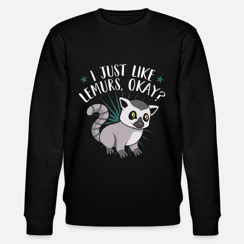 lemur - Stanley/Stella CHANGER Unisex Organic Sweatshirt - black
