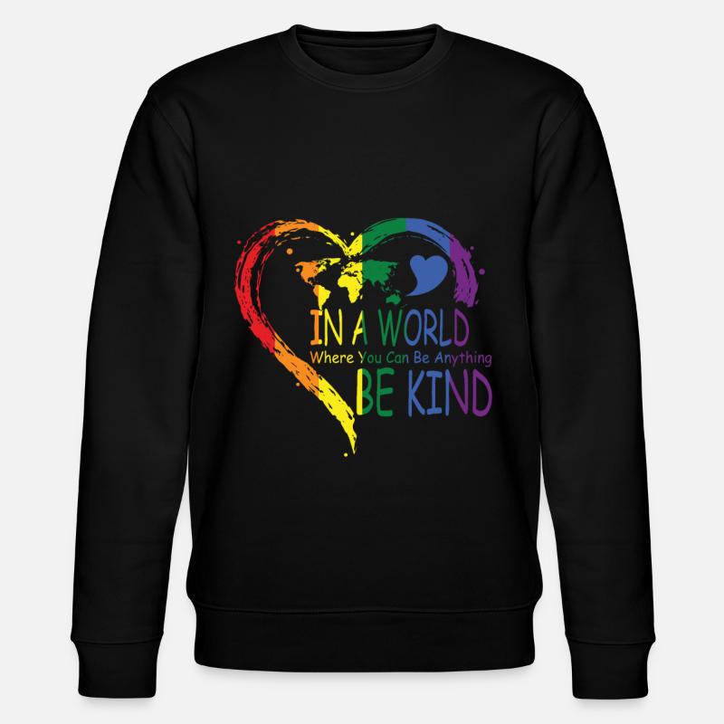 Be Kind - Stanley/Stella Unisex Bio-Sweatshirt CHANGER  - Schwarz