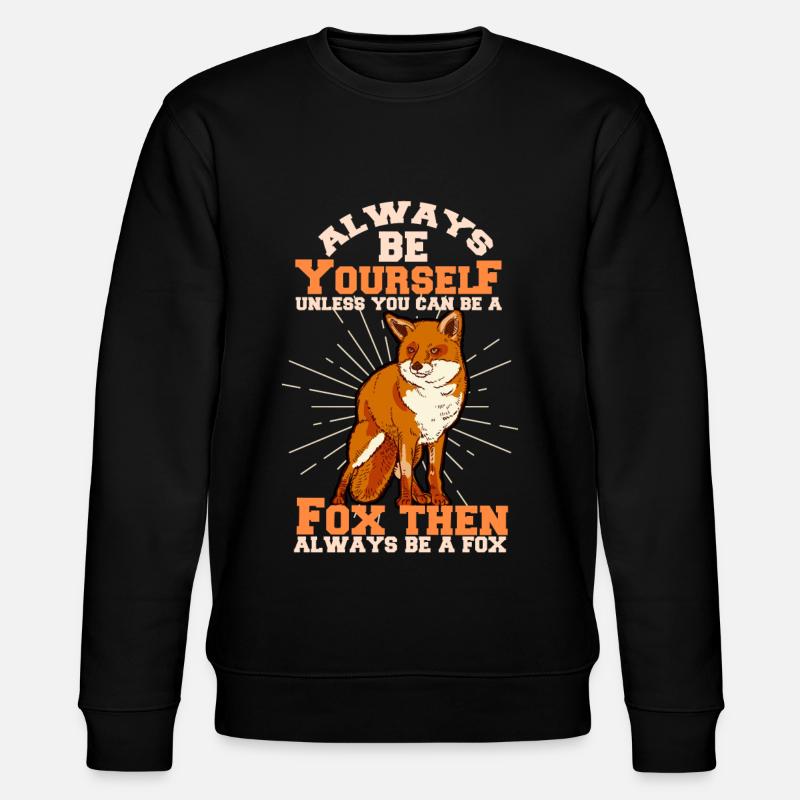 Fox - Stanley/Stella CHANGER Unisex Organic Sweatshirt - black