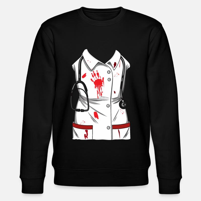 Costume d’infirmière Halloween Carnaval - Sweat bio CHANGER Stanley/Stella Unisexe - noir