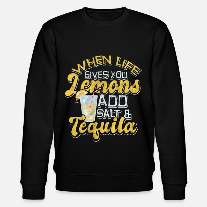 lemon - Stanley/Stella CHANGER Unisex Organic Sweatshirt - black