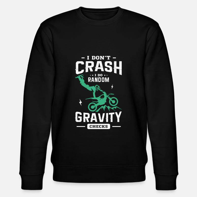 Motocross Geschenkidee - Stanley/Stella Unisex Bio-Sweatshirt CHANGER  - Schwarz