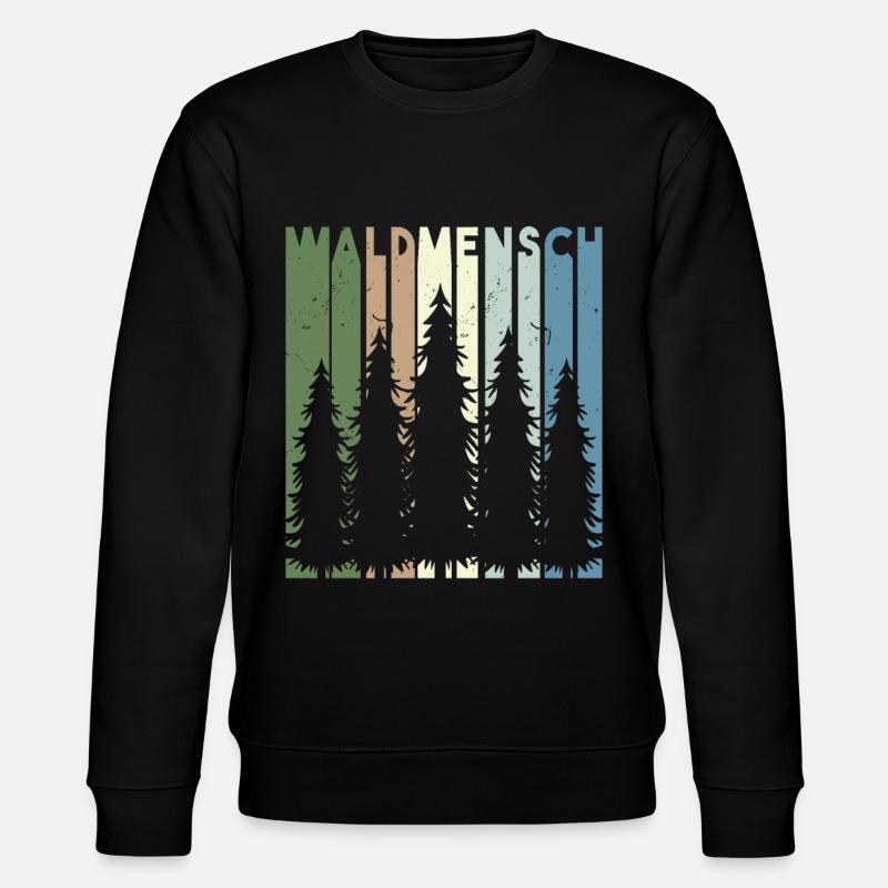 Waldmensch Vintage - Stanley/Stella Unisex Bio-Sweatshirt CHANGER  - Schwarz