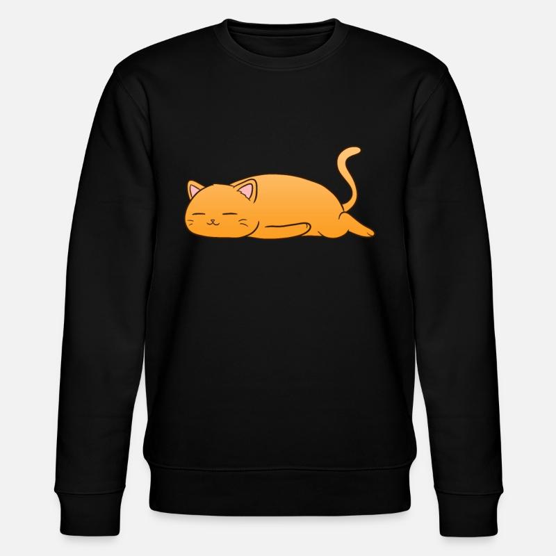 Sleeping Cat - Stanley/Stella CHANGER Unisex Organic Sweatshirt - black