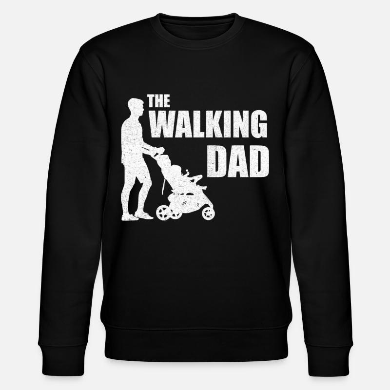 The walking dad - Stanley/Stella CHANGER Unisex Organic Sweatshirt - black