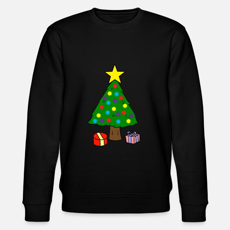 Christmas tree - Stanley/Stella CHANGER Unisex Organic Sweatshirt - black