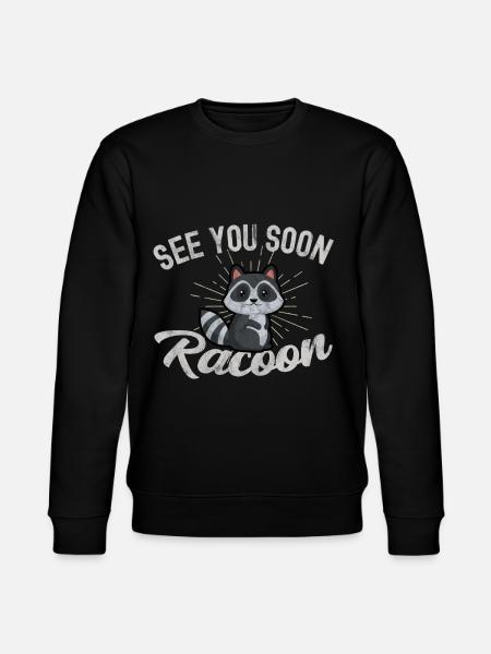racoon - Stanley/Stella CHANGER Unisex Organic Sweatshirt - black