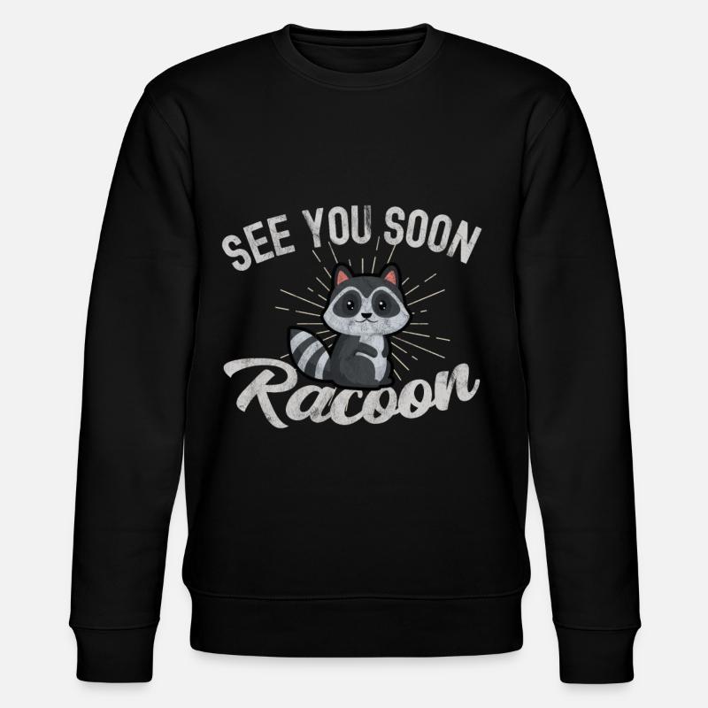 racoon - Stanley/Stella CHANGER Unisex Organic Sweatshirt - black