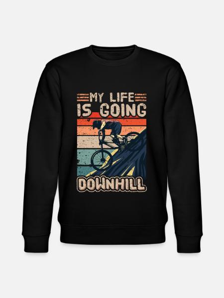 Downhill Downhill Mountain Bike Downhill - Felpa ecologica unisex CHANGER di Stanley/Stella - nero