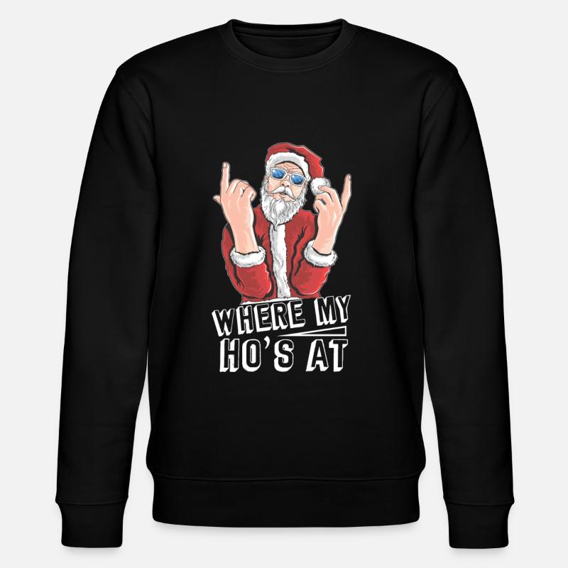 Weihnachtsmann Kostüm - Weihnachtsmann - Stanley/Stella Unisex Bio-Sweatshirt CHANGER - Schwarz