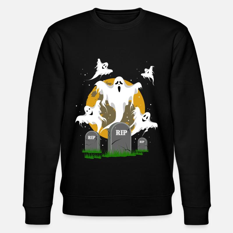 Halloween ghosts - Stanley/Stella CHANGER Unisex Organic Sweatshirt - black