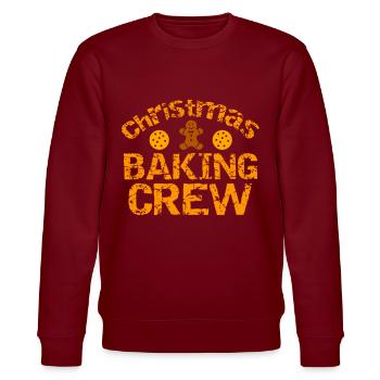 Christmas Christmas Christmas Christmas Christmas - Stanley/Stella CHANGER Unisex Organic Sweatshirt - burgundy - Front - Nik (191cm) & Marisol (170cm)