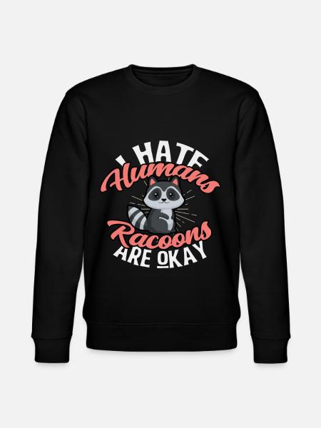 racoon - Stanley/Stella CHANGER Unisex Organic Sweatshirt - black