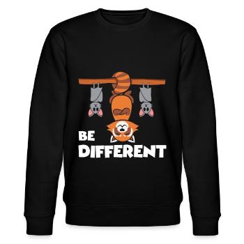 Kawaii Red Panda Be Different - Sweat bio CHANGER Stanley/Stella Unisexe - noir - Devant - Nik (191cm) & Marisol (170cm)