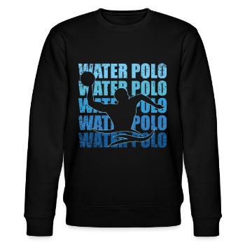 Water polo - Sweat bio CHANGER Stanley/Stella Unisexe - noir - Devant - Nik (191cm) & Marisol (170cm)