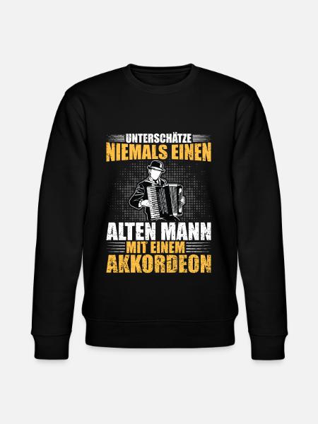 Akkordeon - Stanley/Stella Unisex Bio-Sweatshirt CHANGER  - Schwarz