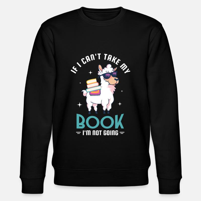 Lesen Leser Leserin Design - Stanley/Stella Unisex Bio-Sweatshirt CHANGER  - Schwarz