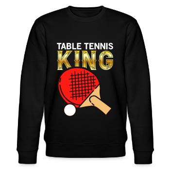 Tennis de table King joueur de tennis de table - Sweat bio CHANGER Stanley/Stella Unisexe - noir - Devant - Nik (191cm) & Marisol (170cm)