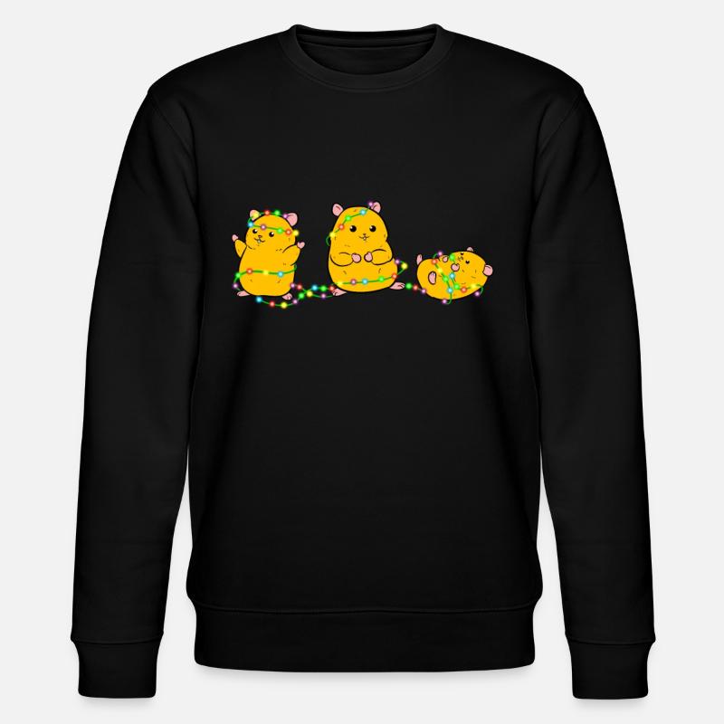 Hamster de Noël - Sweat bio CHANGER Stanley/Stella Unisexe - noir