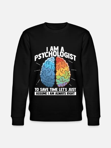 Psychology Brain Psychobilly Freud Therapist - Stanley/Stella CHANGER Unisex Organic Sweatshirt - black