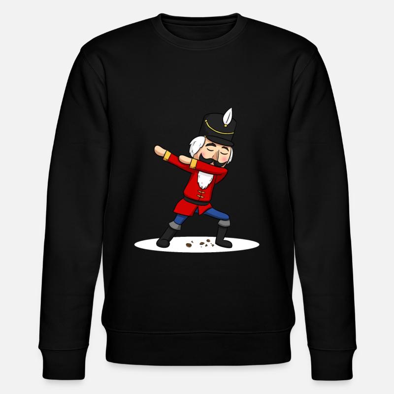 Dabbing nutcracker - Stanley/Stella CHANGER Unisex Organic Sweatshirt - black