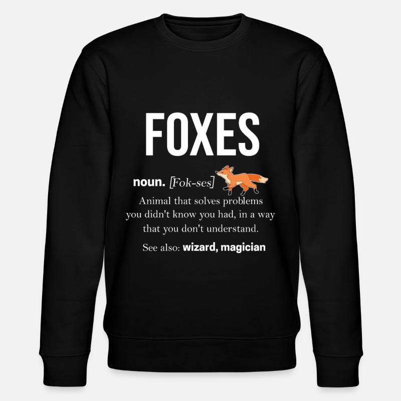 Fox - Stanley/Stella CHANGER Unisex Organic Sweatshirt - black