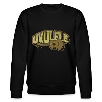 ukulélé - Sweat bio CHANGER Stanley/Stella Unisexe - noir - Devant - Nik (191cm) & Marisol (170cm)