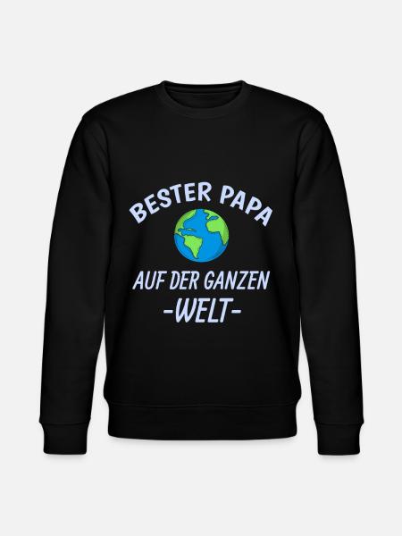 Bester Papa - Stanley/Stella Unisex Bio-Sweatshirt CHANGER  - Schwarz