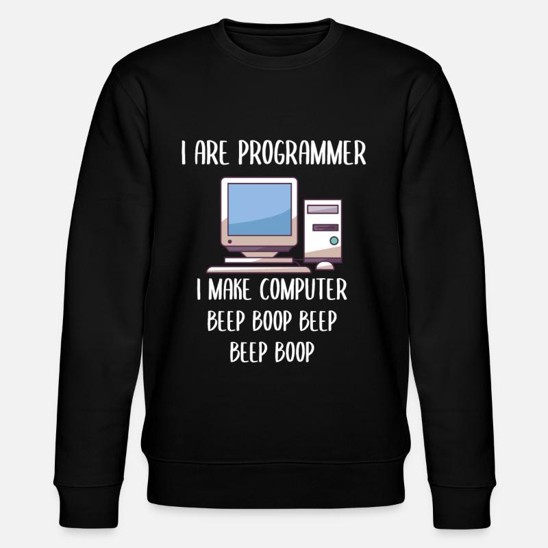 I Are Programmer Programming - Stanley/Stella Unisex Bio-Sweatshirt CHANGER  - Schwarz
