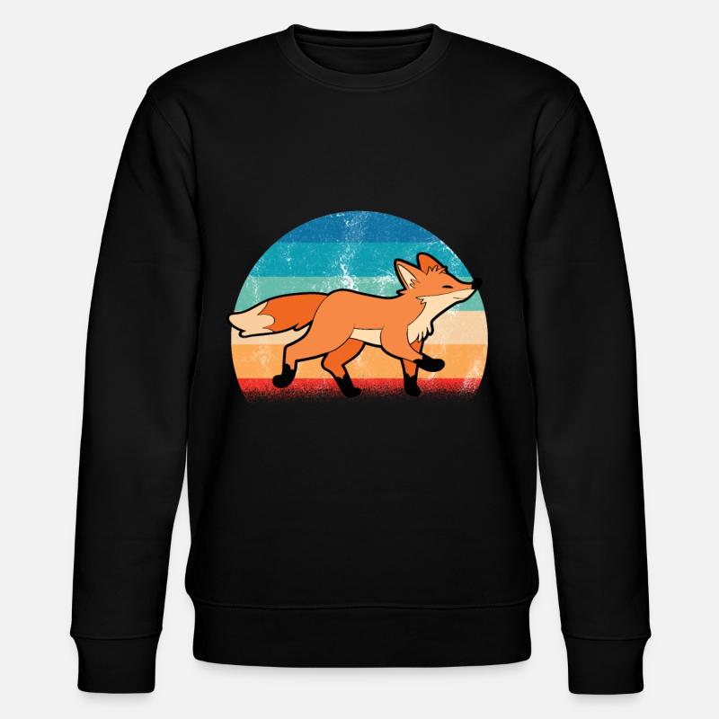 Fox - Stanley/Stella CHANGER Unisex Organic Sweatshirt - black