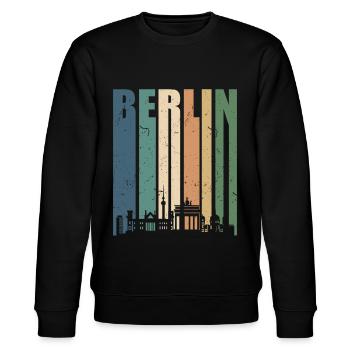 Berlin Vintage Brandenburger Tor - Sweat bio CHANGER Stanley/Stella Unisexe - noir - Devant - Nik (191cm) & Marisol (170cm)