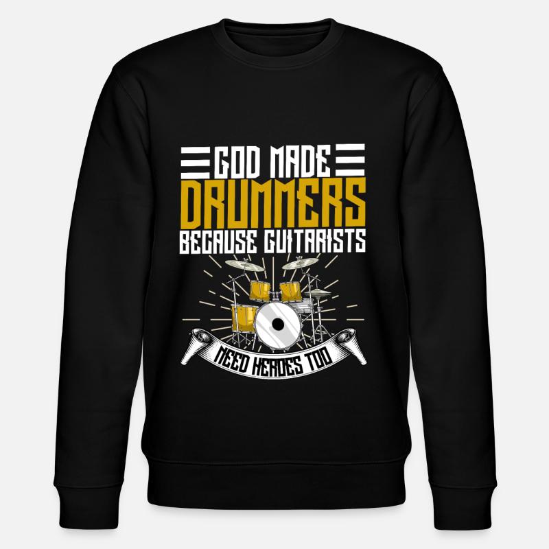 Drums - Stanley/Stella CHANGER Unisex Organic Sweatshirt - black