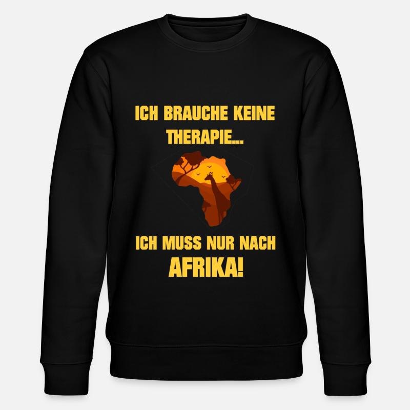 Afrika - Stanley/Stella Unisex Bio-Sweatshirt CHANGER  - Schwarz