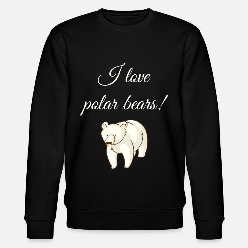 Polar bear polar bears - Stanley/Stella CHANGER Unisex Organic Sweatshirt - black