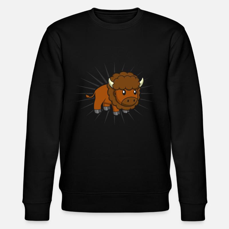 Amoureux du bison bison - Sweat bio CHANGER Stanley/Stella Unisexe - noir